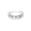 Pt900 Emerald R