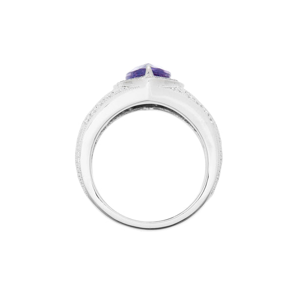 Pt900 Violet Sapphire R