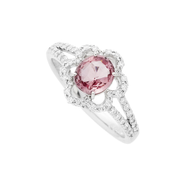 Pt950 Padparadscha S R