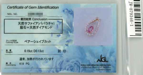K18PG Padparadscha S PN