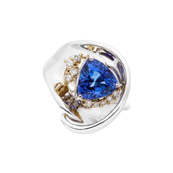 Pt900K18 Tanzanite R