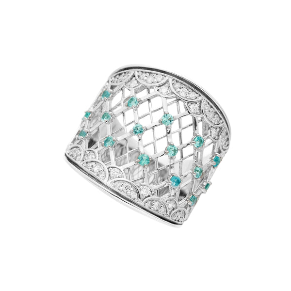 Pt900 Paraiba Tourmaline R