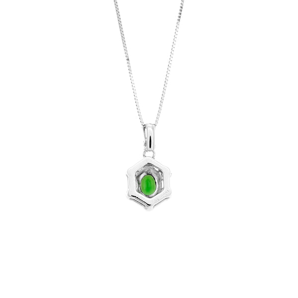 Pt900 Green Garnet PN