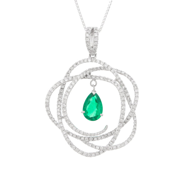 K18WG Emerald PN