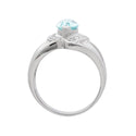 Pt900 Aquamarine R