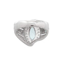 Pt900 Aquamarine R