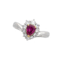 Pt900/K18 Ruby R