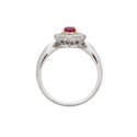 Pt900/K18 Ruby R