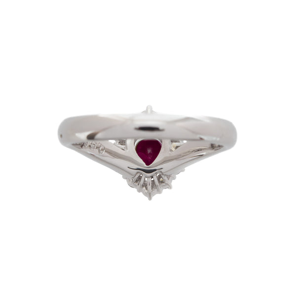 Pt900/K18 Ruby R