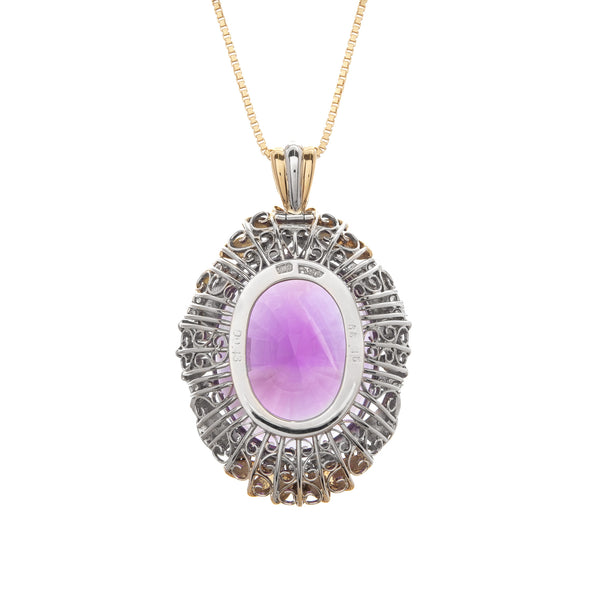 Pt900K18 Amethyst PN