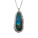 Pt900 Boulder Opal PN