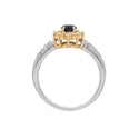 Pt900K18 Sapphire R