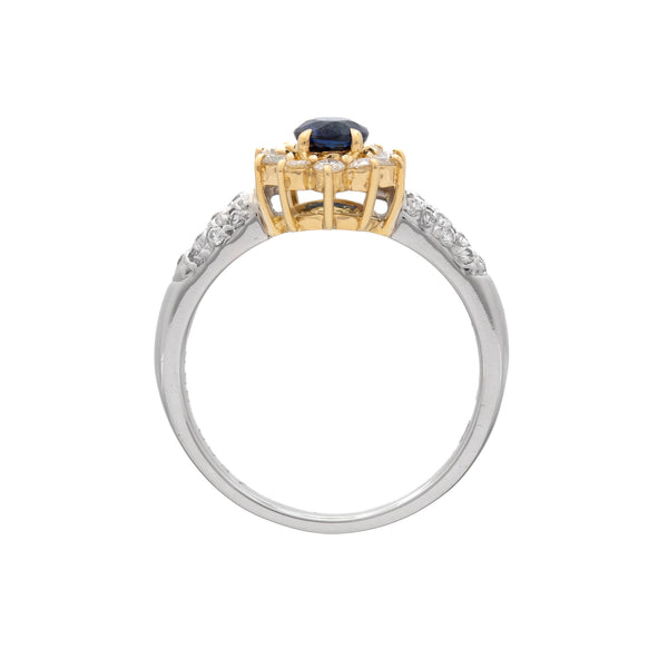 Pt900K18 Sapphire R