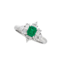 Pt900 Emerald R