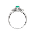Pt900 Emerald R
