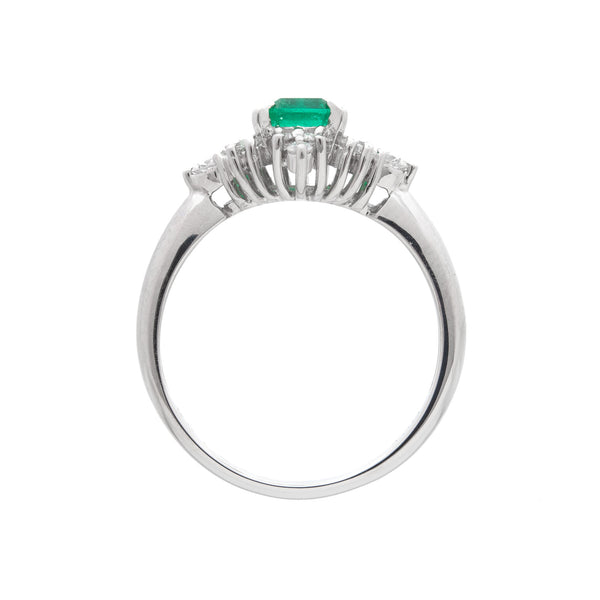 Pt900 Emerald R