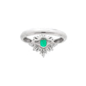 Pt900 Emerald R