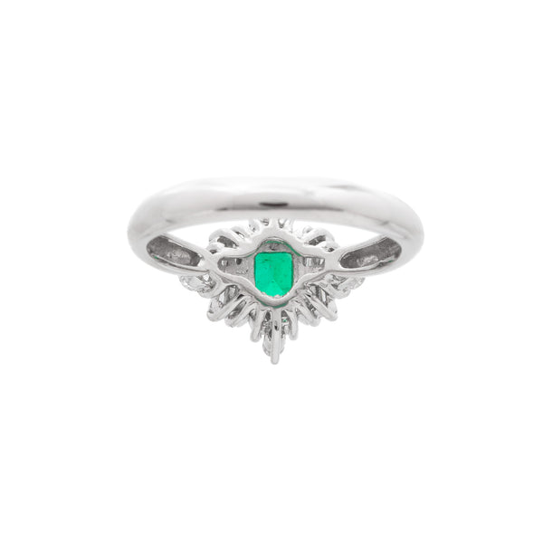 Pt900 Emerald R