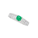 Pt900 Emerald R
