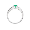 Pt900 Emerald R