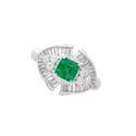 Pt900 Emerald R
