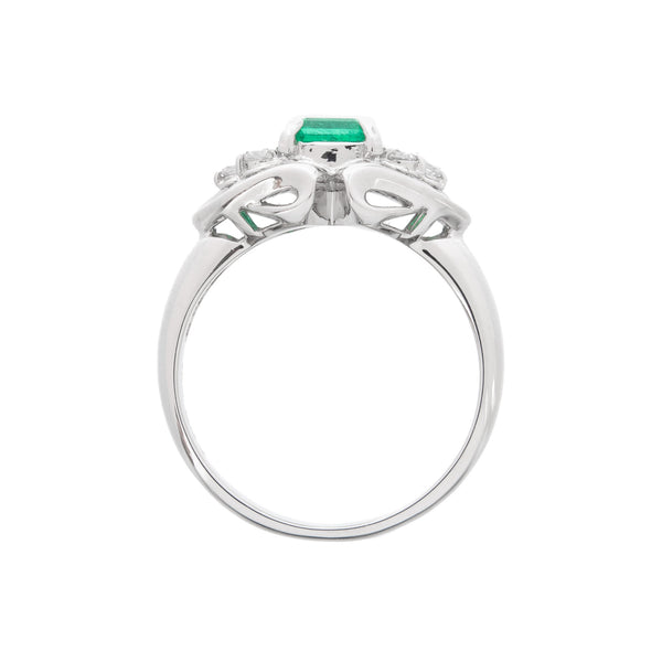 Pt900 Emerald R