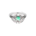 Pt900 Emerald R