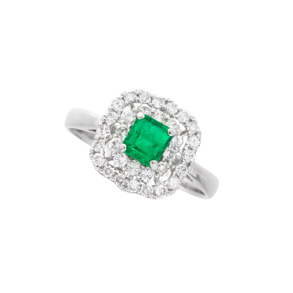 Pt950 Emerald R