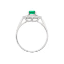 Pt950 Emerald R
