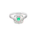 Pt950 Emerald R