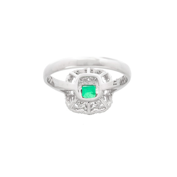 Pt950 Emerald R
