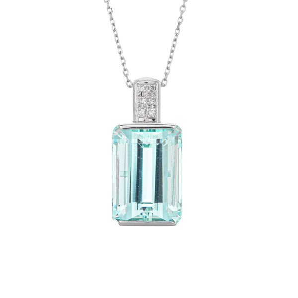 Pt900 Aquamarine N