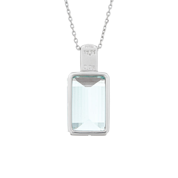 Pt900 Aquamarine N