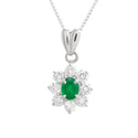 Pt900 Emerald PN