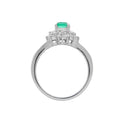 Pt900 Emerald R