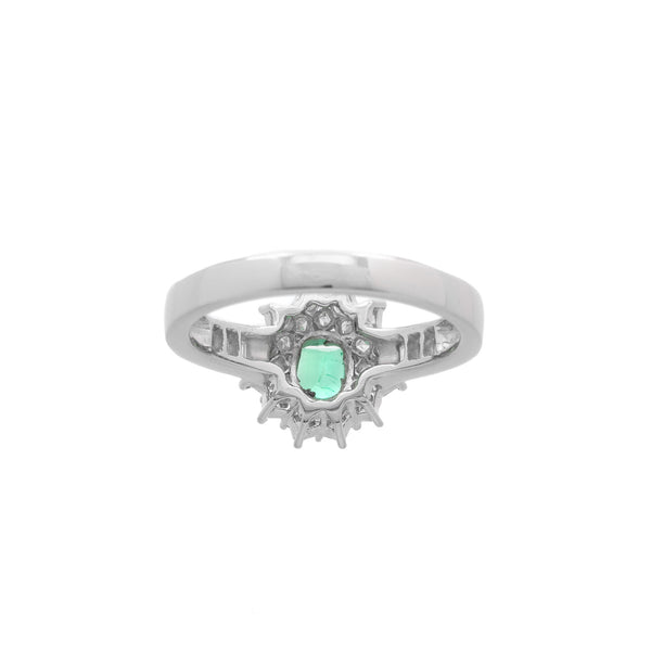Pt900 Emerald R