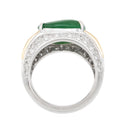 Pt900K18 Jadeite R