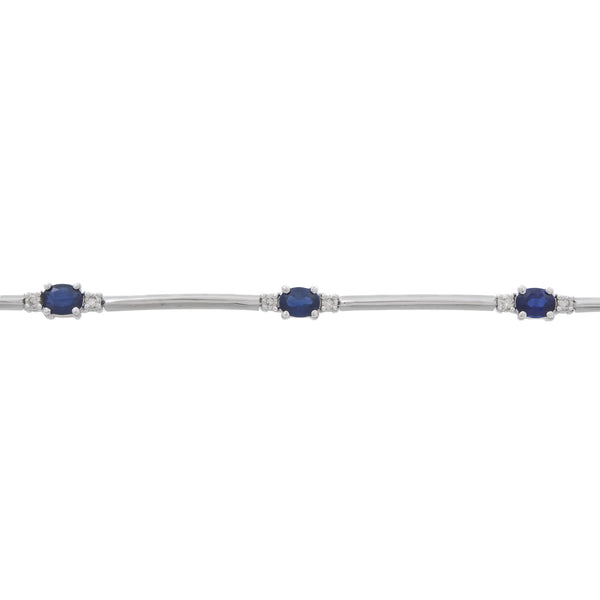 K18WG Sapphire BL