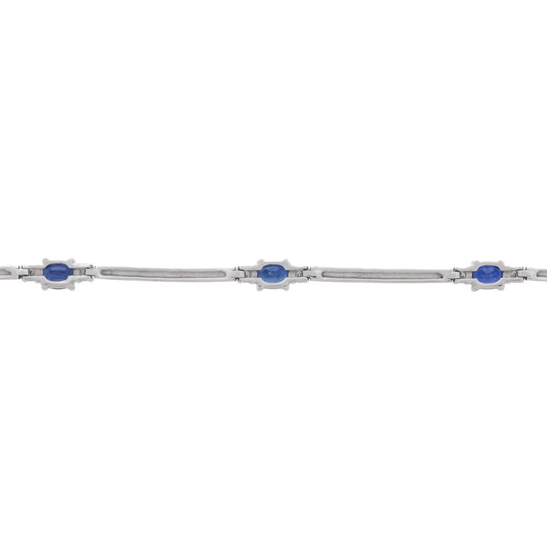 K18WG Sapphire BL