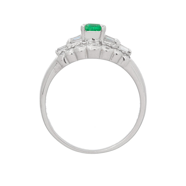 Pt900 Emerald R