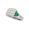 Pt900 Emerald R