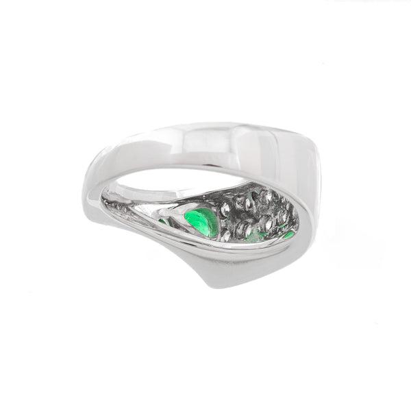 Pt900 Emerald R