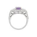 Pt950 Violet Sapphire R