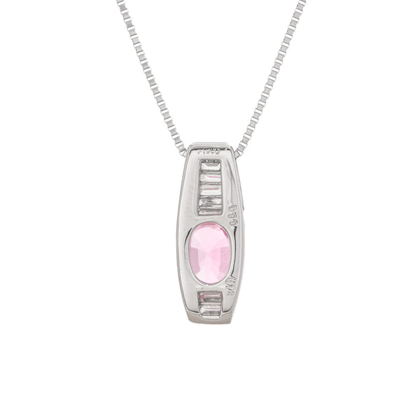 Pt900 Pink Sapphire PN