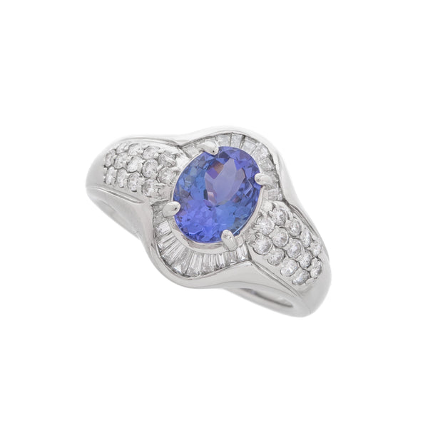 Pt900 Tanzanite R