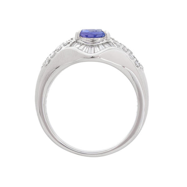 Pt900 Tanzanite R