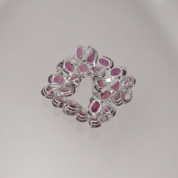 K18WG Garnet BR