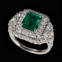 Pt900 Emerald R